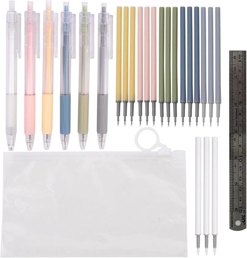 Fortunemee Craft Exacto Knife Craft Cutting Tool Paper Cutter Knife Pen Retractable Hobby Knife Blade Art Utility Precision Paper Cutting Carving Tool w/Pocket Clip for DIY Drawing Scrapbooking Tools - Image 1